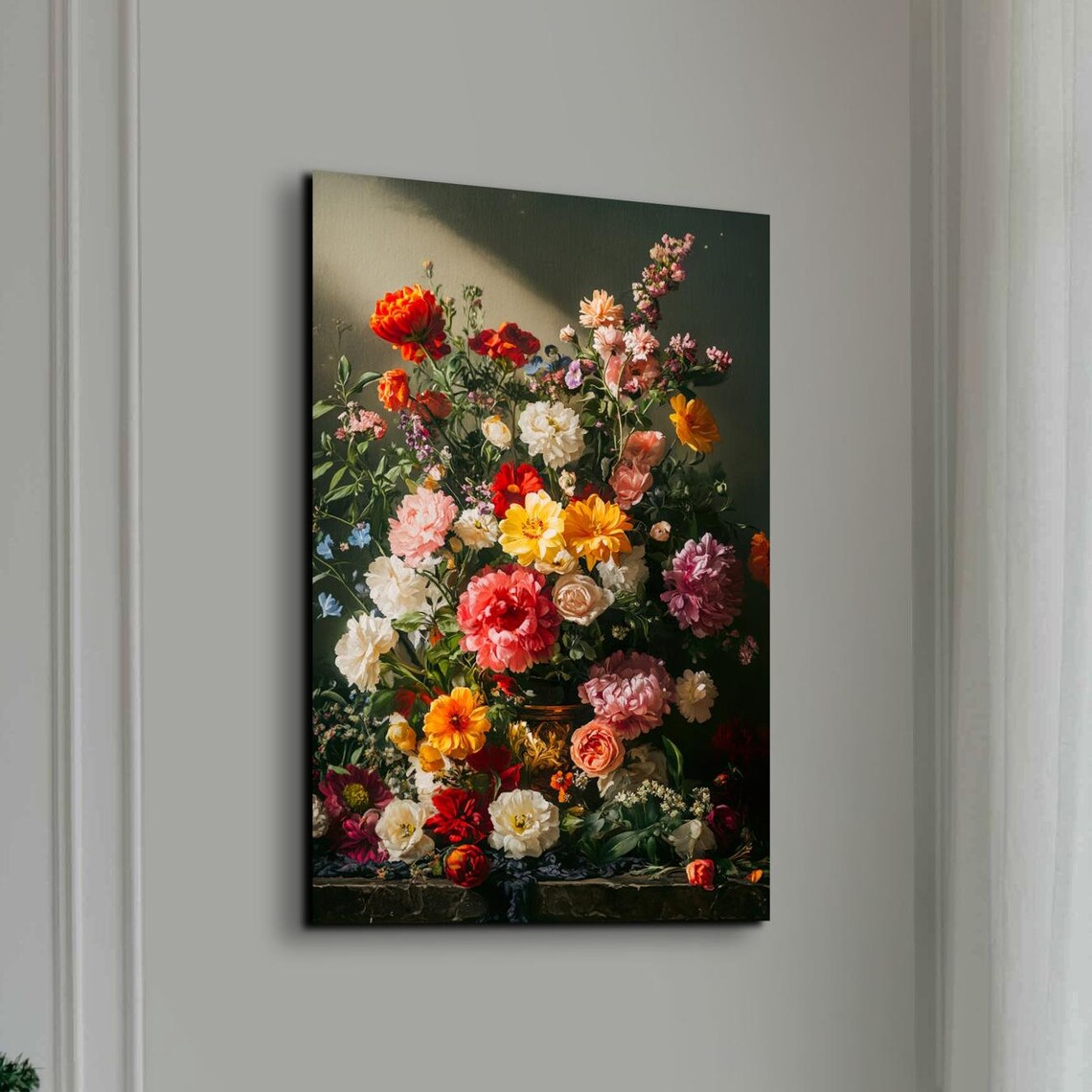 Mid Century Modern Botanical Vase Art Print