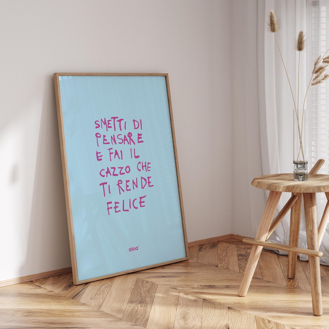 Minimalist Motivational Typography Art, Happiness - Image 5
