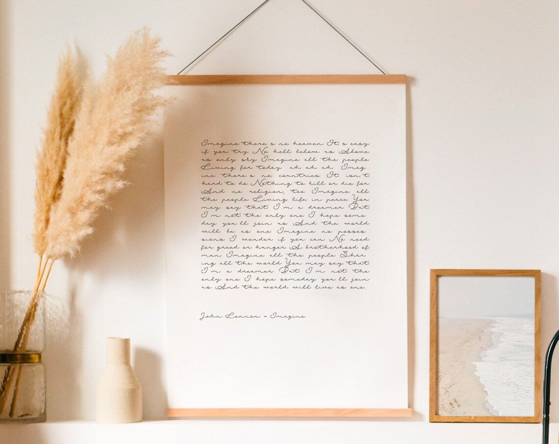Custom Lyric Print Personalized Quote Art Print