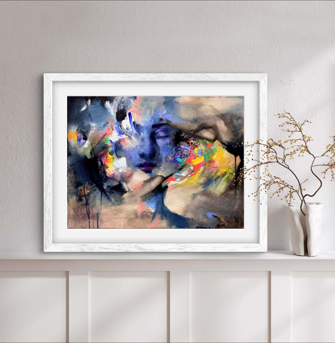True Reality Portrait Art Print, Expressionist Woman - Image 2