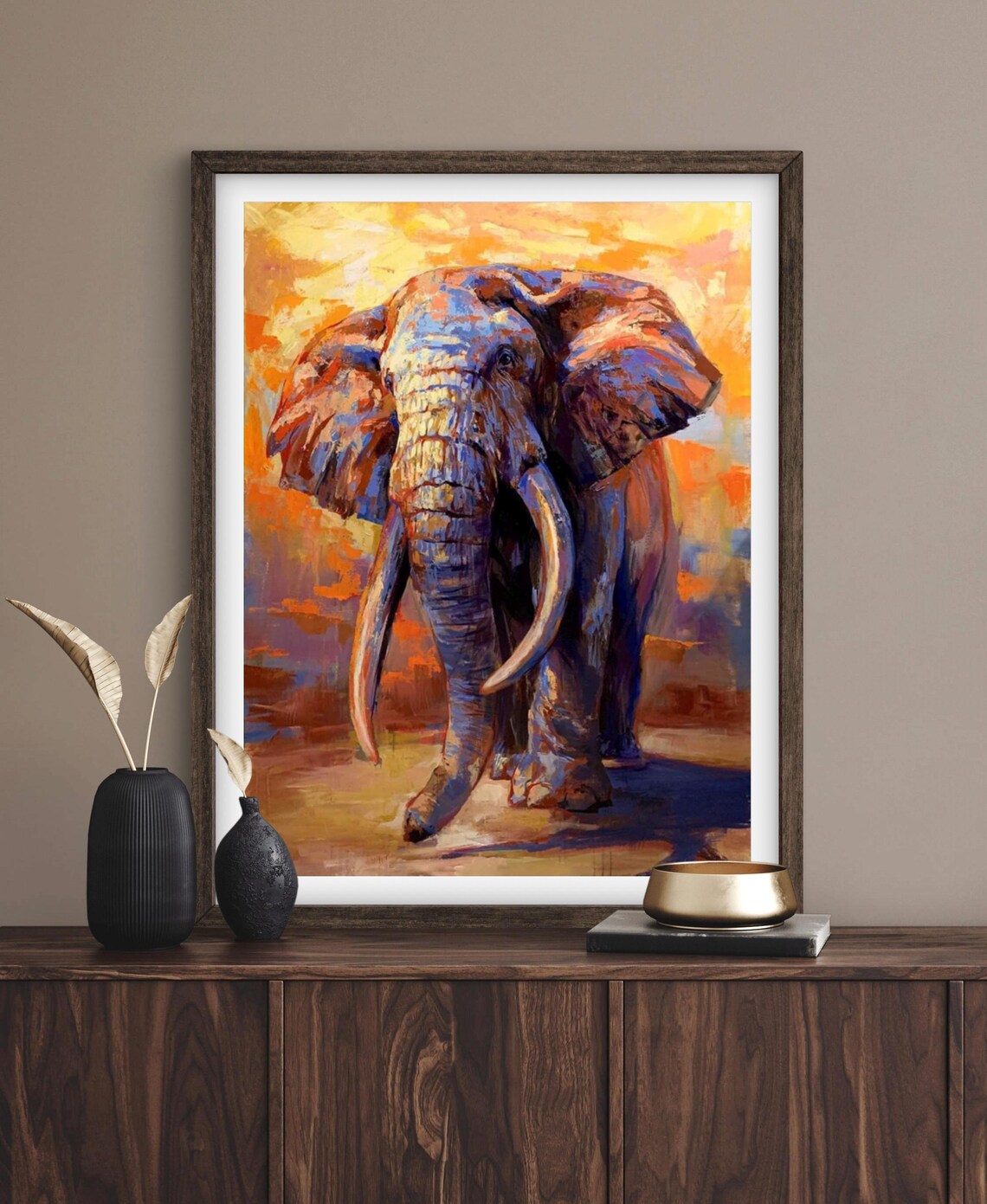 The Traveler Elephant Safari Wildlife Poster - Image 2