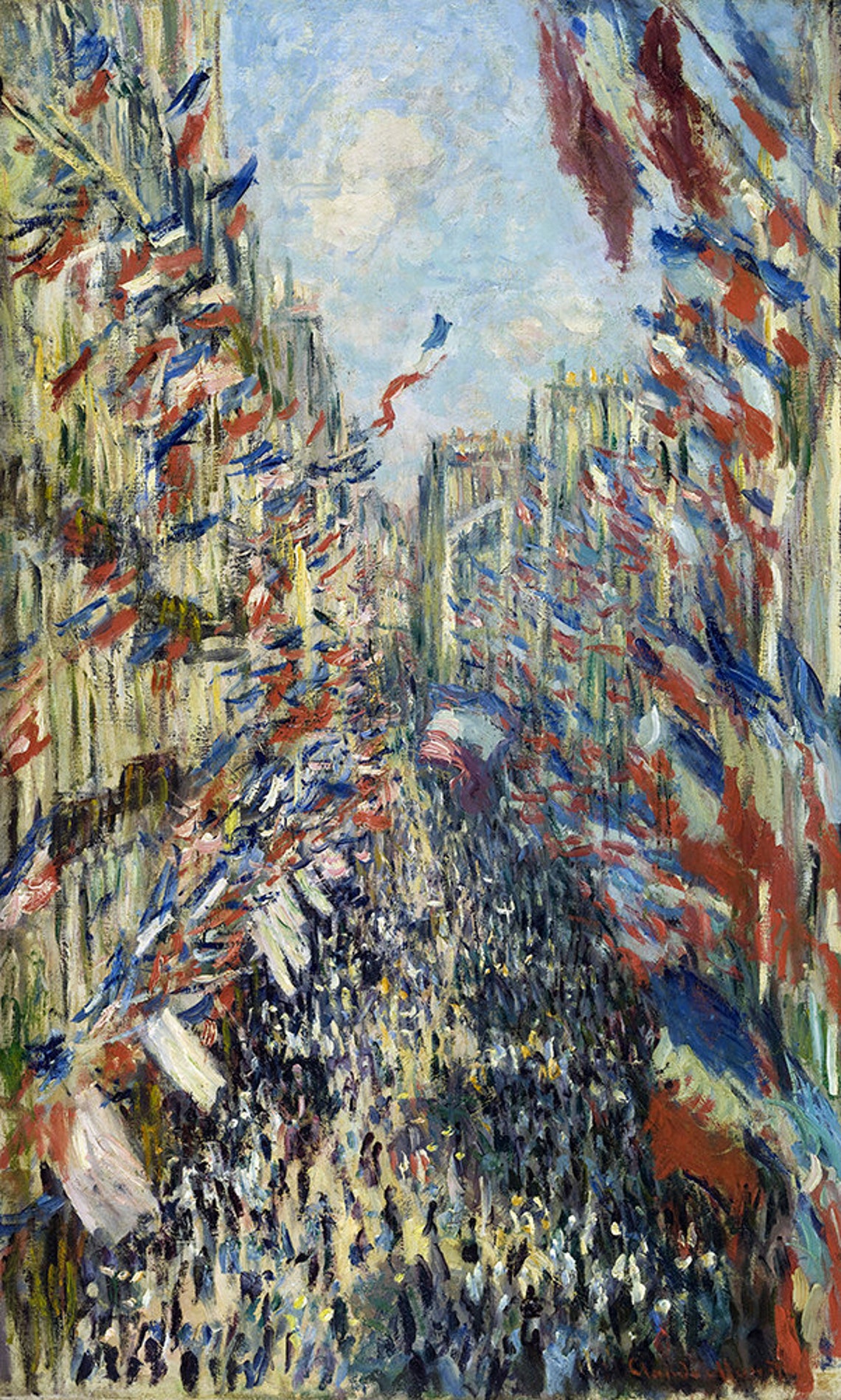 Claude Monet Rue Montorgueil Paris Flags Festival Street Poster - Image 2