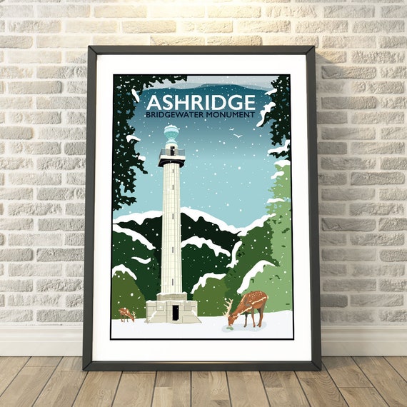Bridgewater Monument Ashridge Winter Hertfordshire Capturing A Memory Travel Prints And Gifts By Tabitha Mary