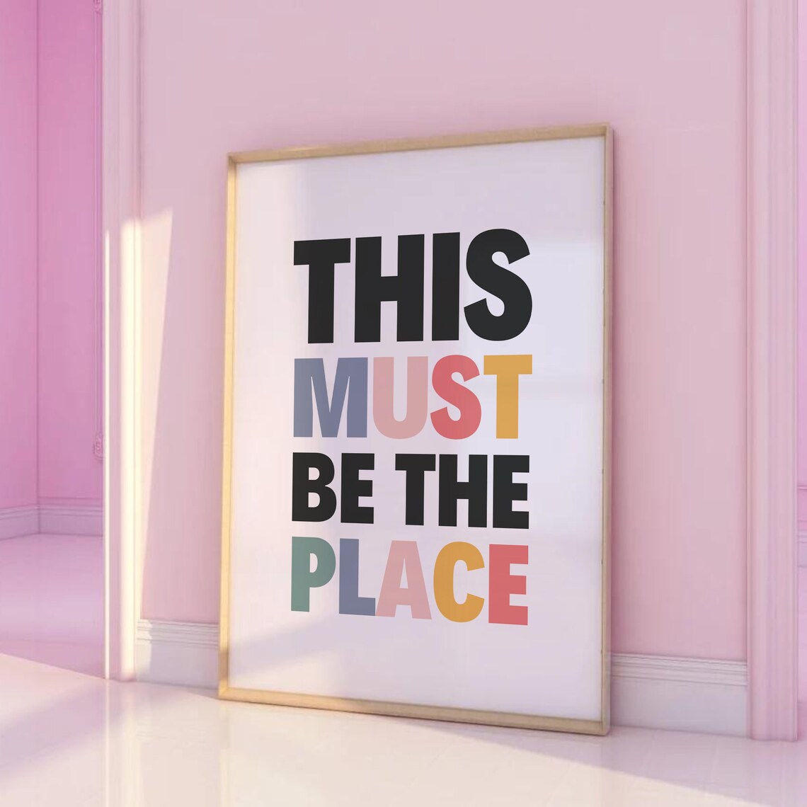 This Must Be The Place Typography Quote Art Print - Image 4