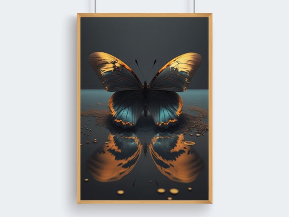Butterfly Wall Art Prints Of Butterfly Butterfly Unique Wall Art Butterfly Art Prints Dark Academia Decor