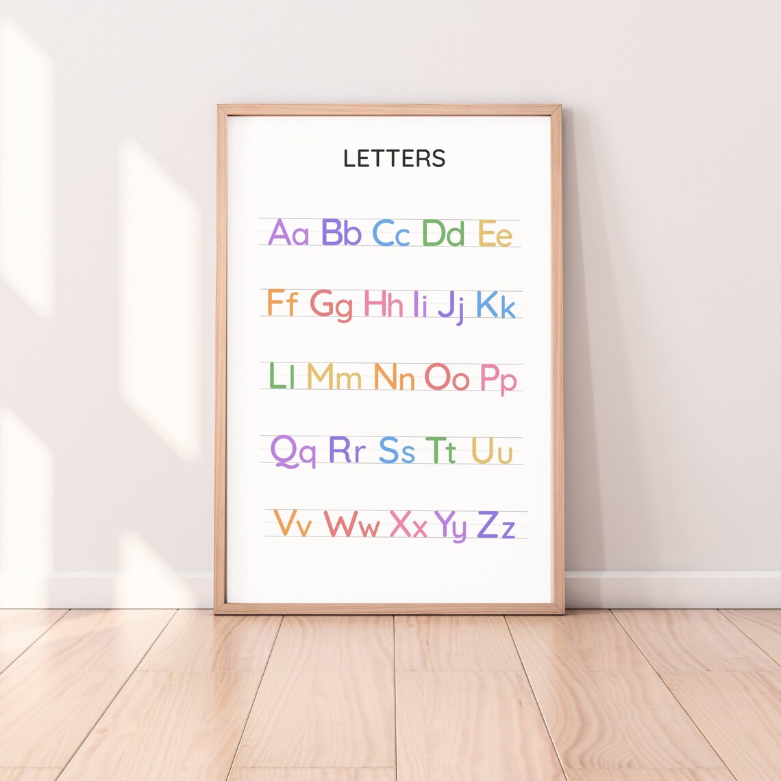 Rainbow Alphabet Poster, Kids Educational Learning - Image 6