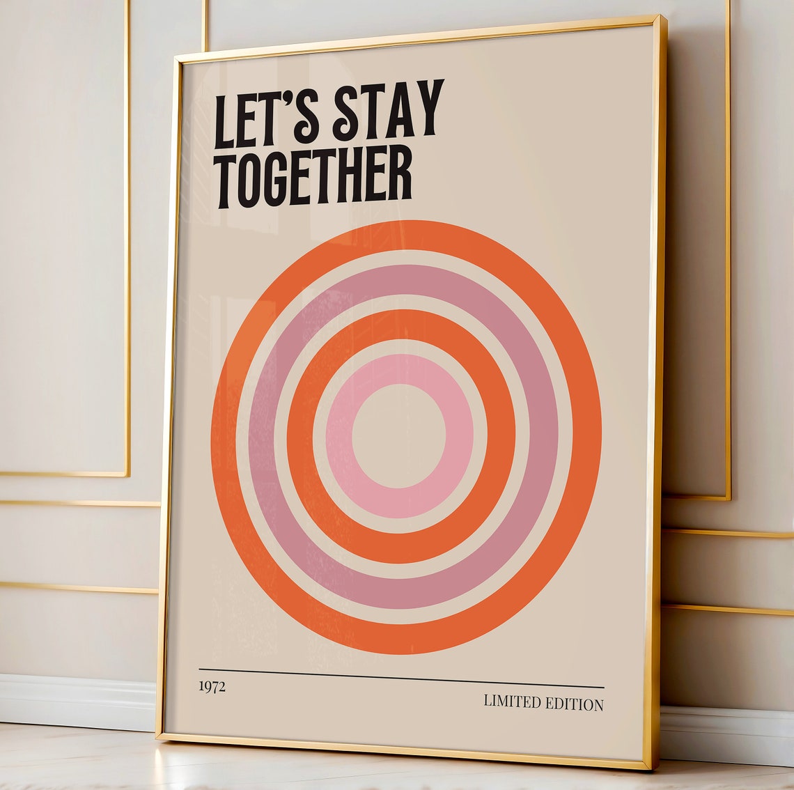 Al Green Lets Stay Together 1972 Soul Love Retro Circles Poster