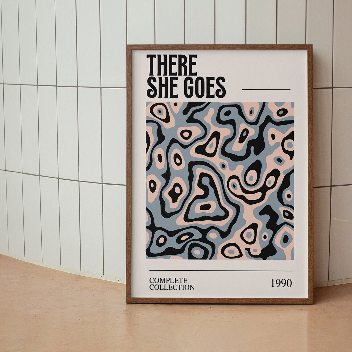 There She Goes Wall Print Music Wall Decor Music Art Print Music Album Poster Album Cover Poster Retro Gallery Wall