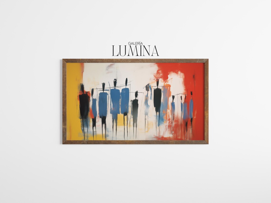 Abstract Expressionist Figure Painting, Modern Art Print - Image 3
