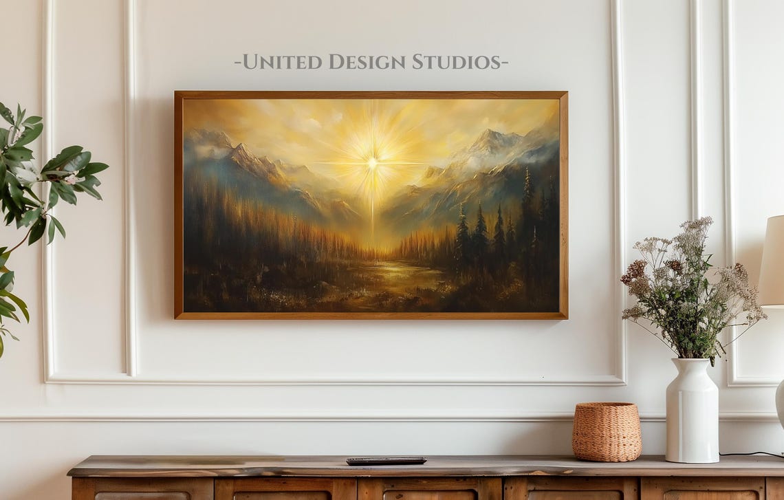 Star Of Bethlehem Christmas Frame Tv Art Painting Of The Star Of Bethlehem Nativity Frame Tv Art Religious Tv Art Christian Frame Tv Art - Image 3
