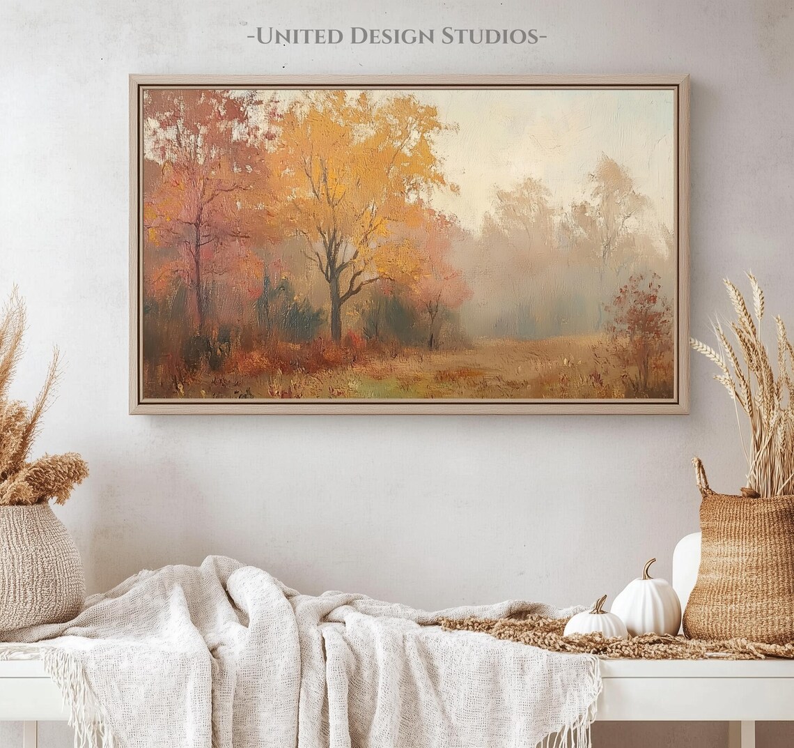 Autumn Landscape Art Print, Farmhouse Season Decor - Image 4
