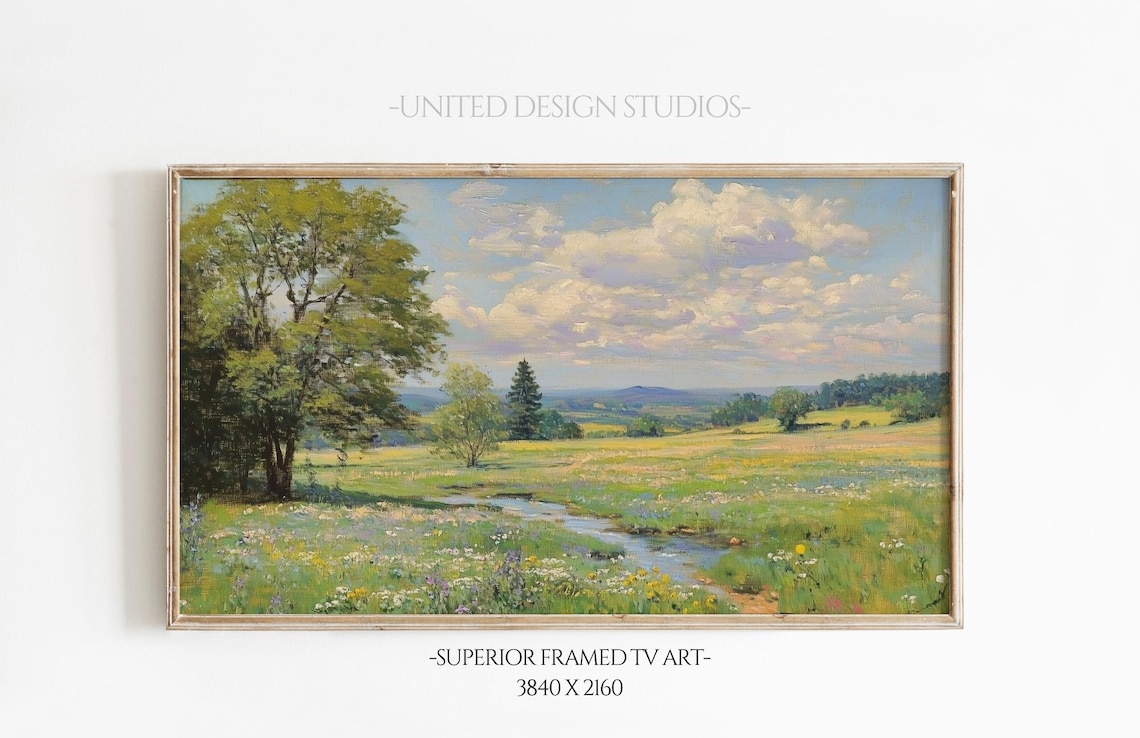 Summer Field Art Print, Seasonal Landscape