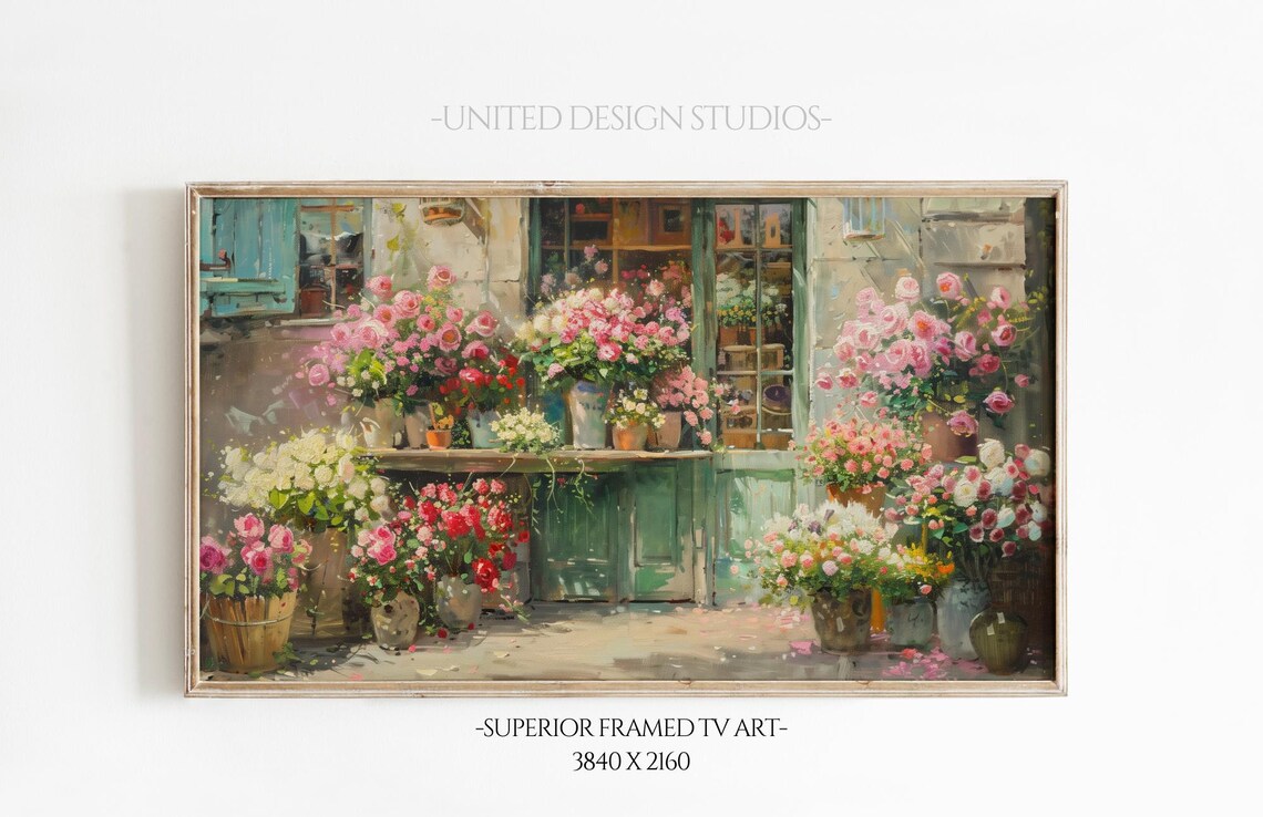 Frame TV Flowers Botanical Floral Art Print