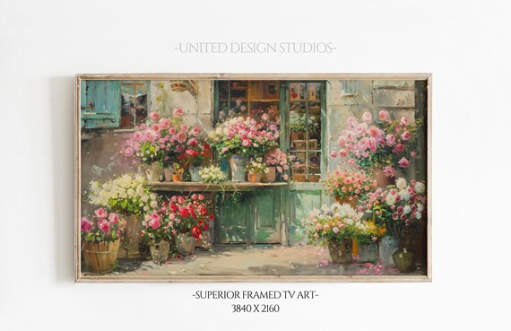 Frame TV Flowers Botanical Floral Art Print