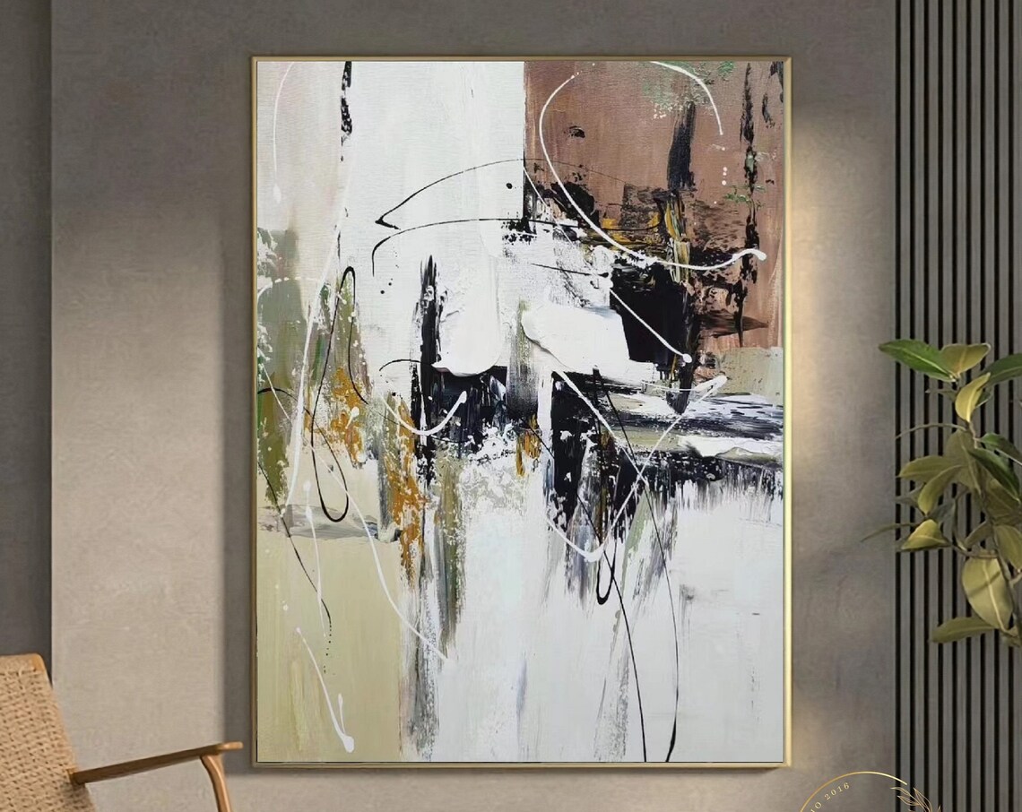 Abstract Painting, Minimalist Modern Wall Art Print