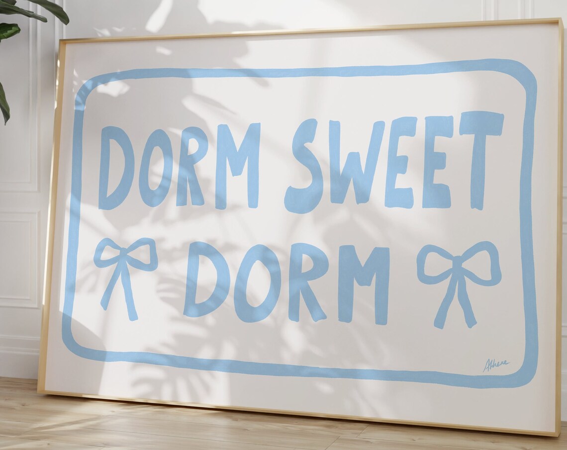 Dorm Sweet Horizontal Coastal Room Decor Art Print