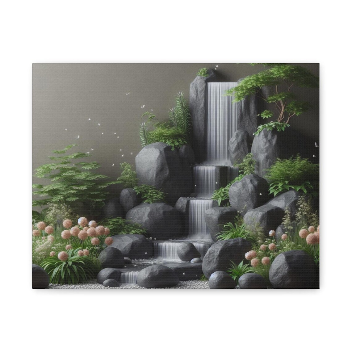 Minimalist Waterfall Nature Photography, Wall Art Print - Image 2