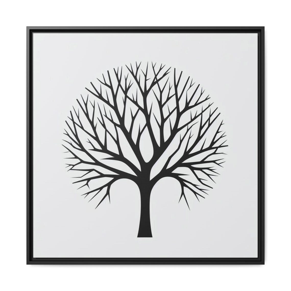 Framed Tree Wall Art Unique Home Decor Nature Inspired Art Print Minimalist Design Perfect For Living Room Gift For Nature Lovers - Image 2