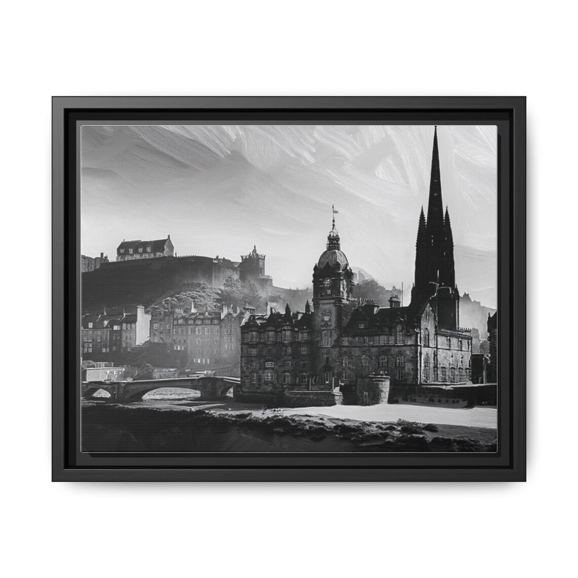 Wall Art Print Scotland Castle Matte Framed Edinburgh Castle Decor Scottish Castle Art Castle Wall Decor Scotland Wall Art - Image 3