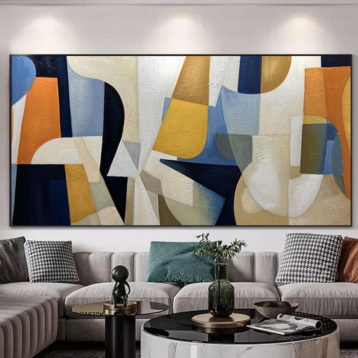 Abstract Painting, Living Room Wall Art Print