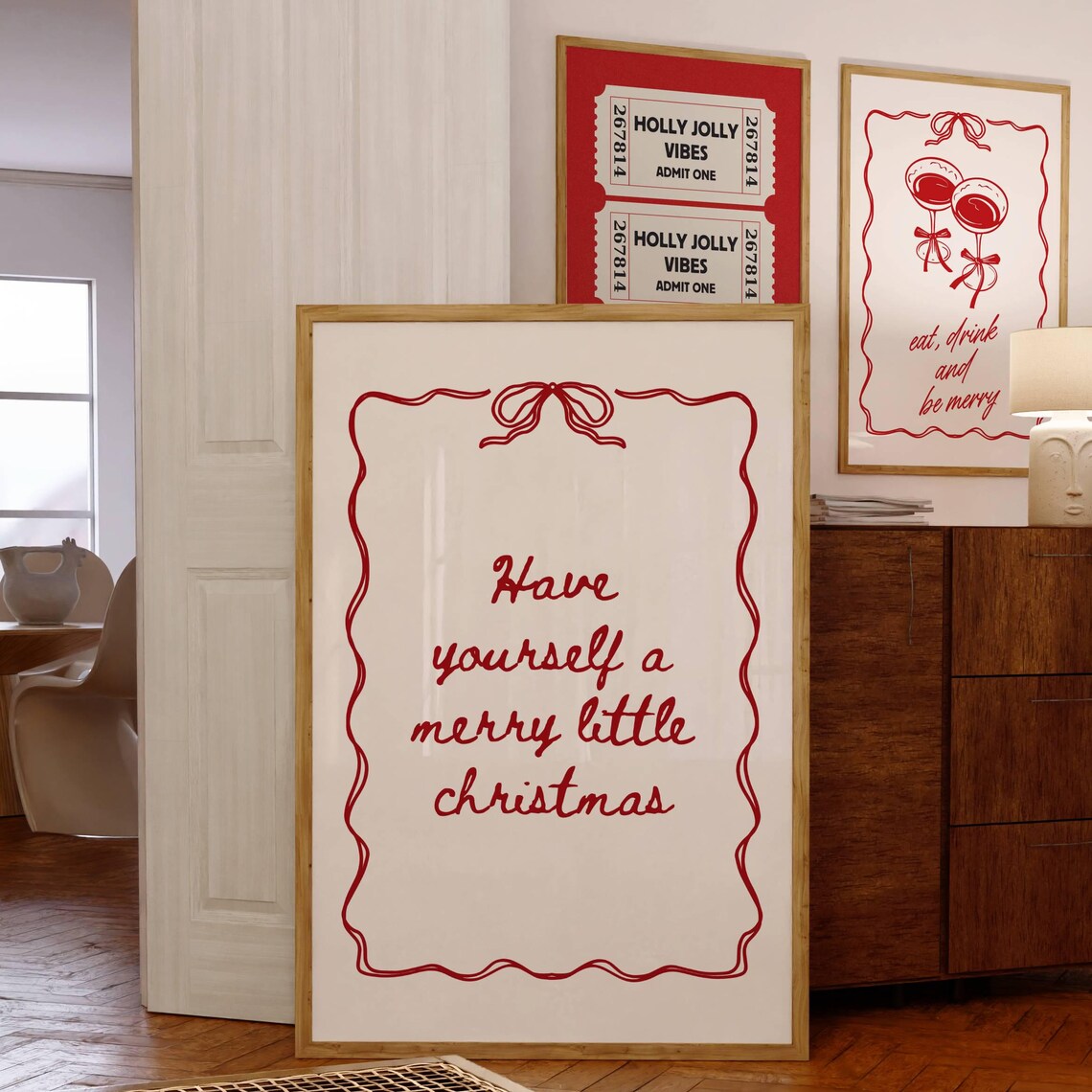 Have Yourself a Merry Little Christmas Bow Print