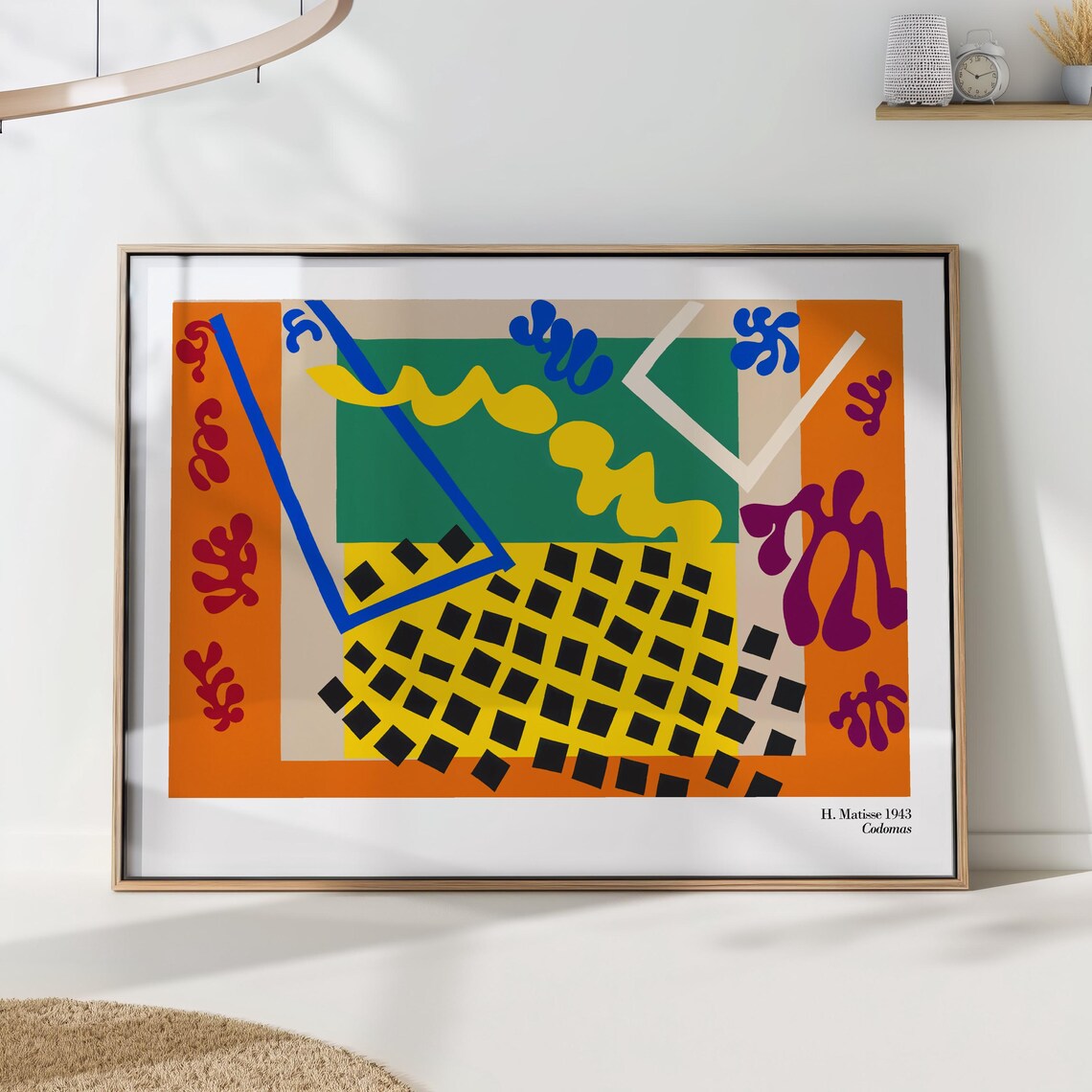 Matisse Codomas Exhibition Poster, Mid-Century Abstract