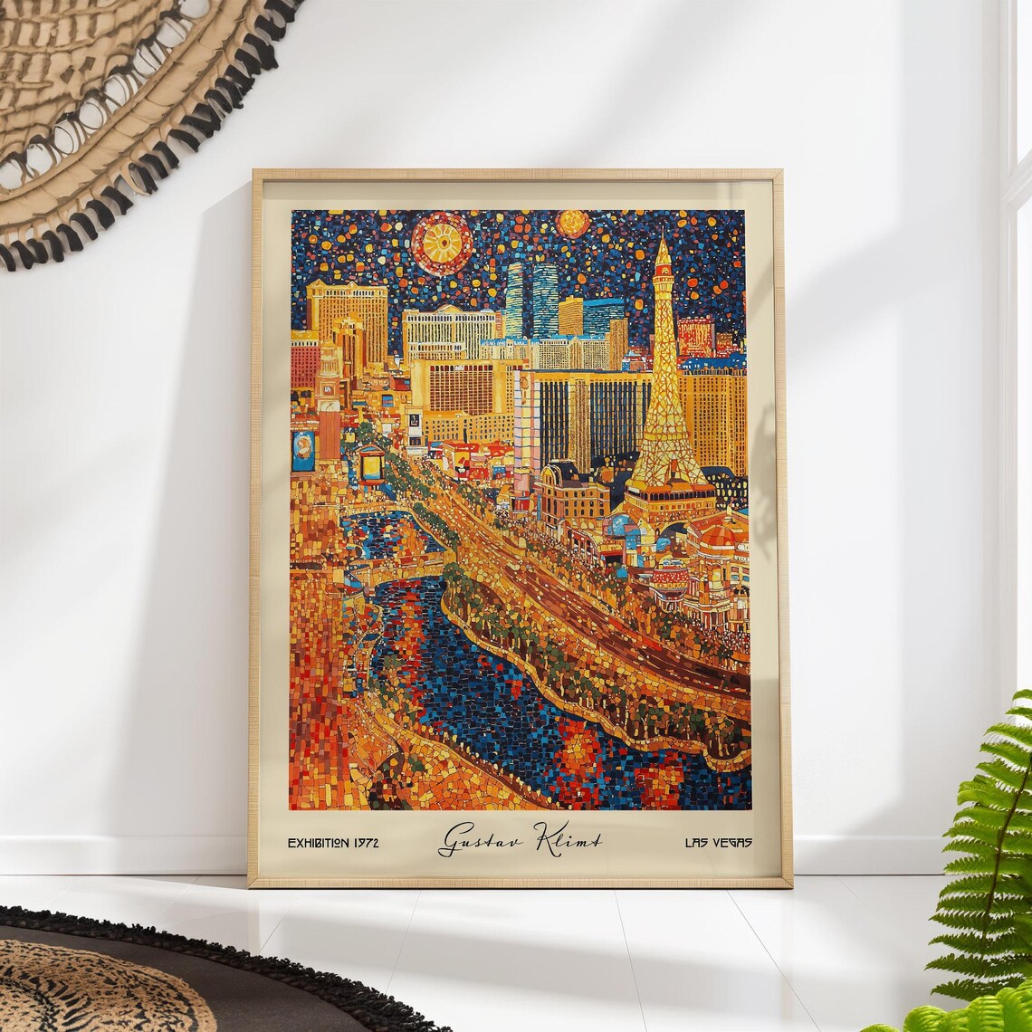 Las Vegas Travel Poster, Gustav Klimt City