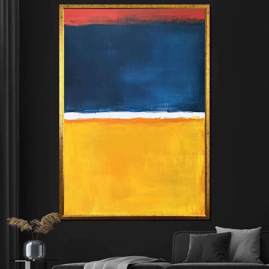 Mark Rothko Blue Yellow Red Striped Color Field Abstract Print