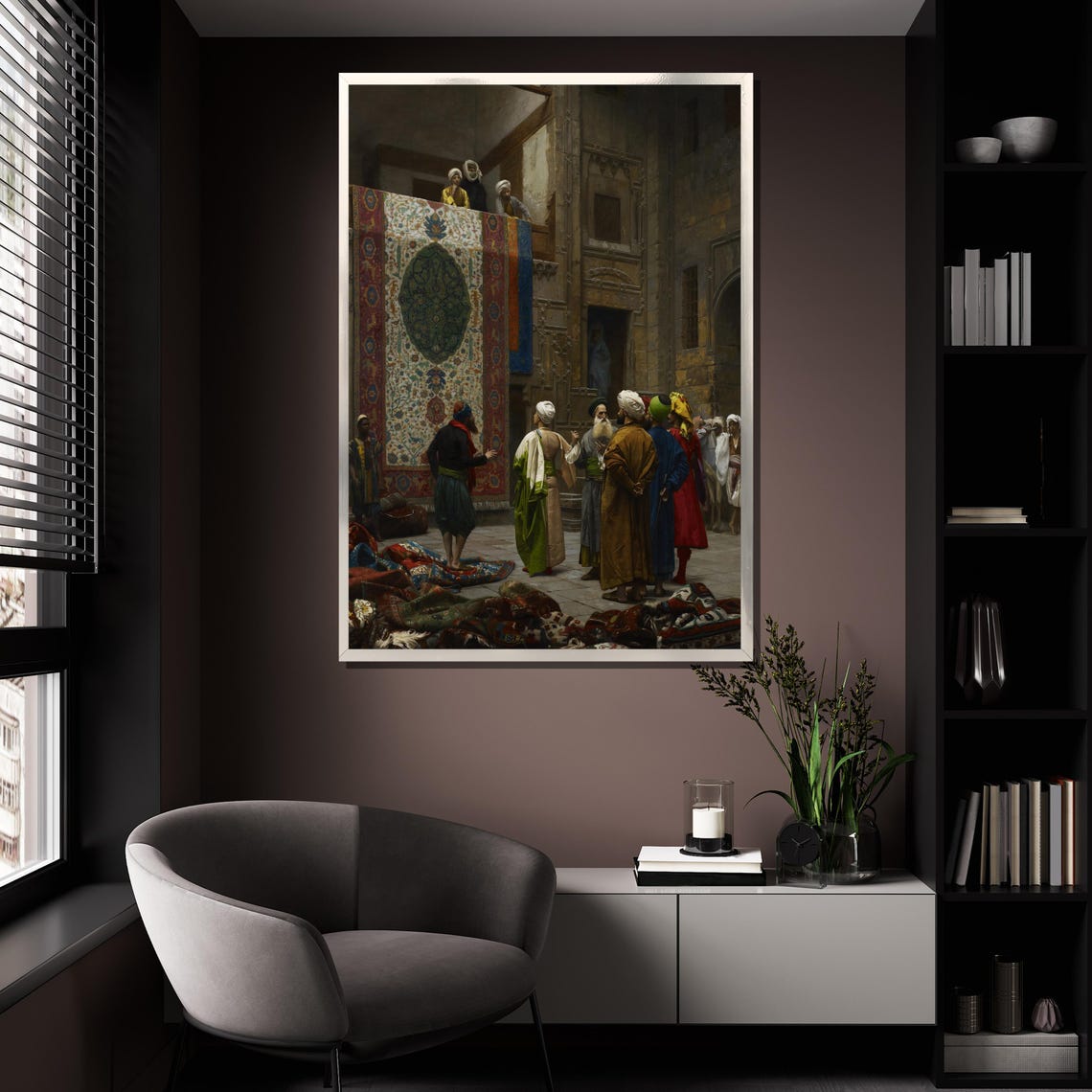 Jean Leon Gerome The Carpet Merchant Rug Market Cairo Bazaar Poster - Image 4