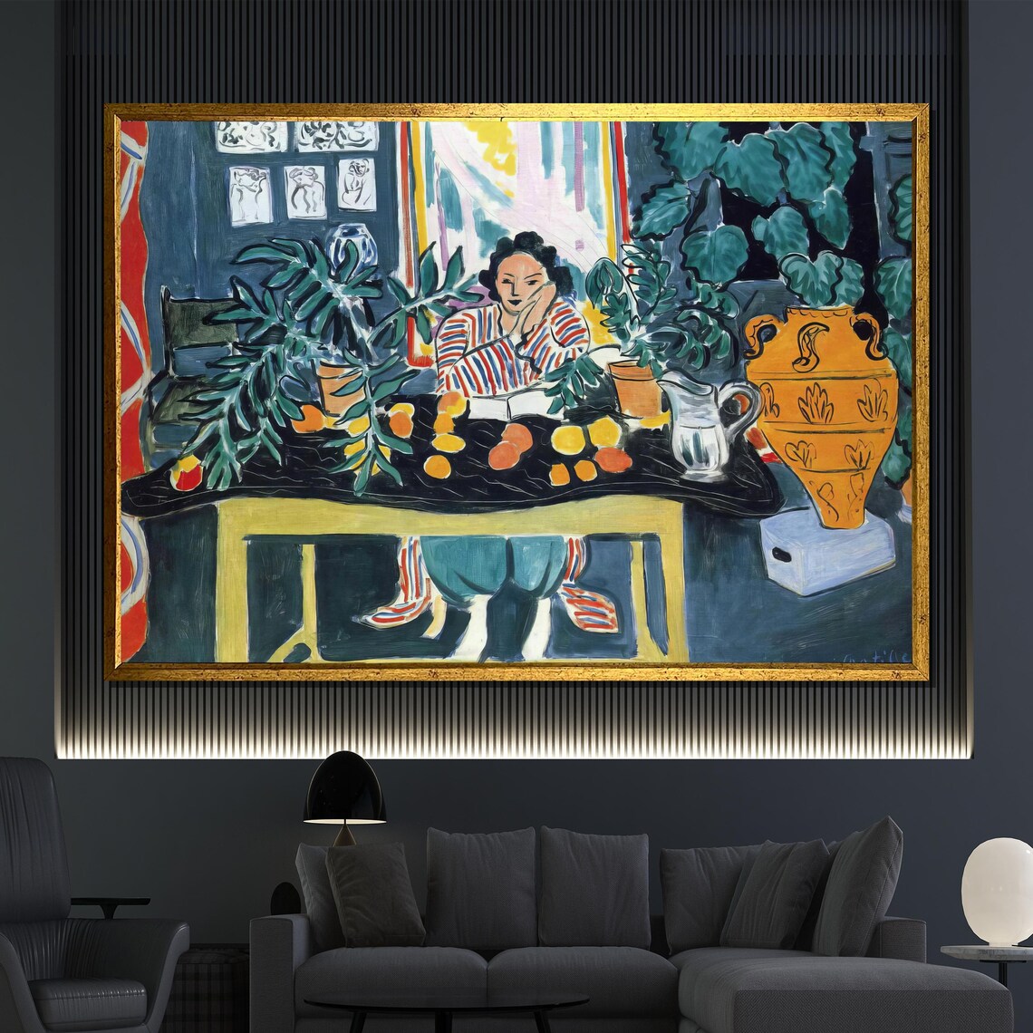 Henri Matisse Woman Reading Fauvist Colorful Interior Art Poster