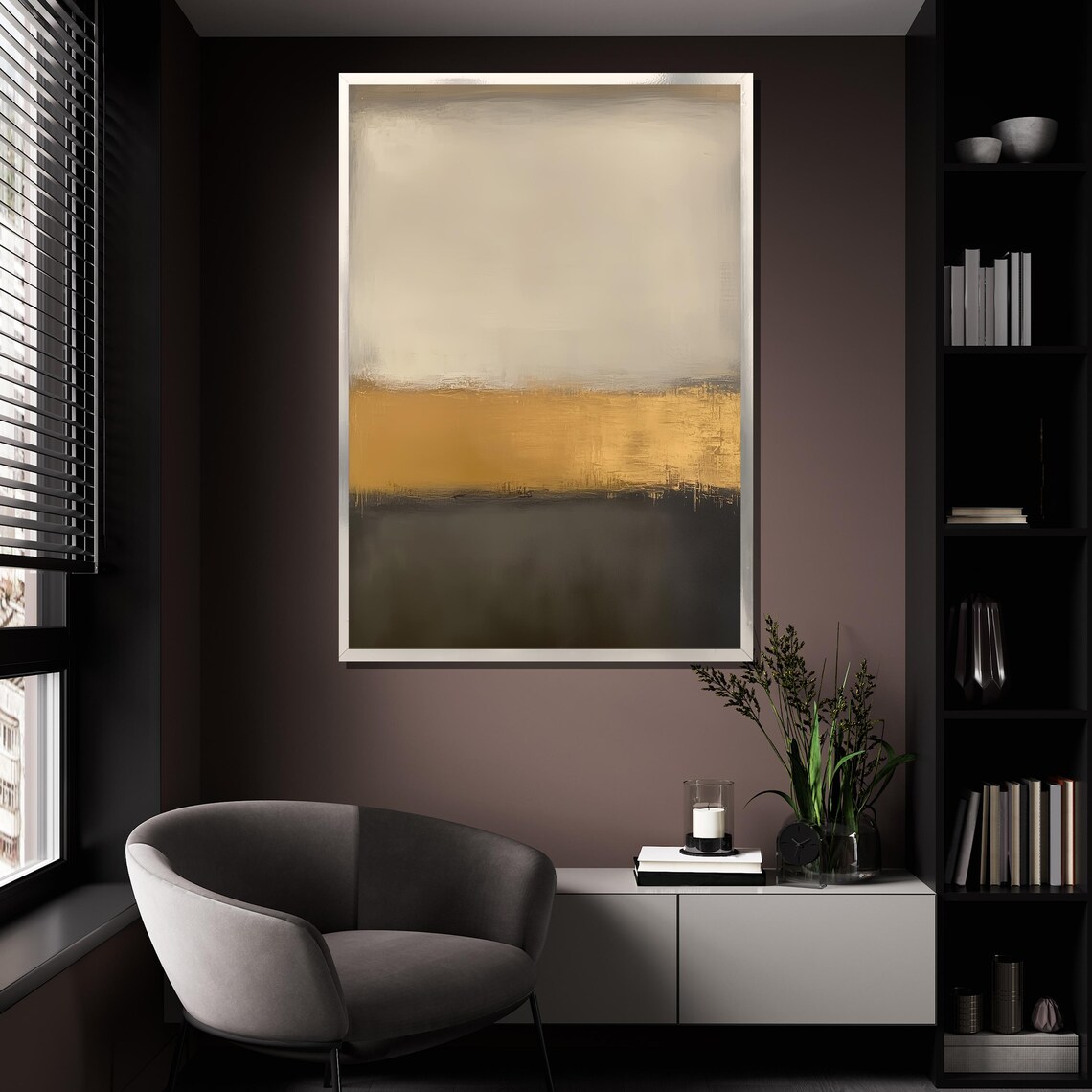Mark Rothko-Inspired Abstract Art, Mid-Century Decor - Image 4