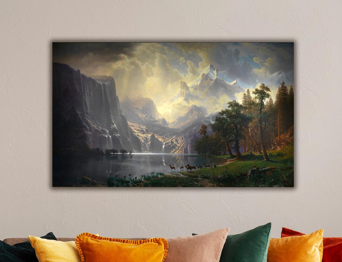 Albert Bierstadt Sierra Nevada Landscape Art Print