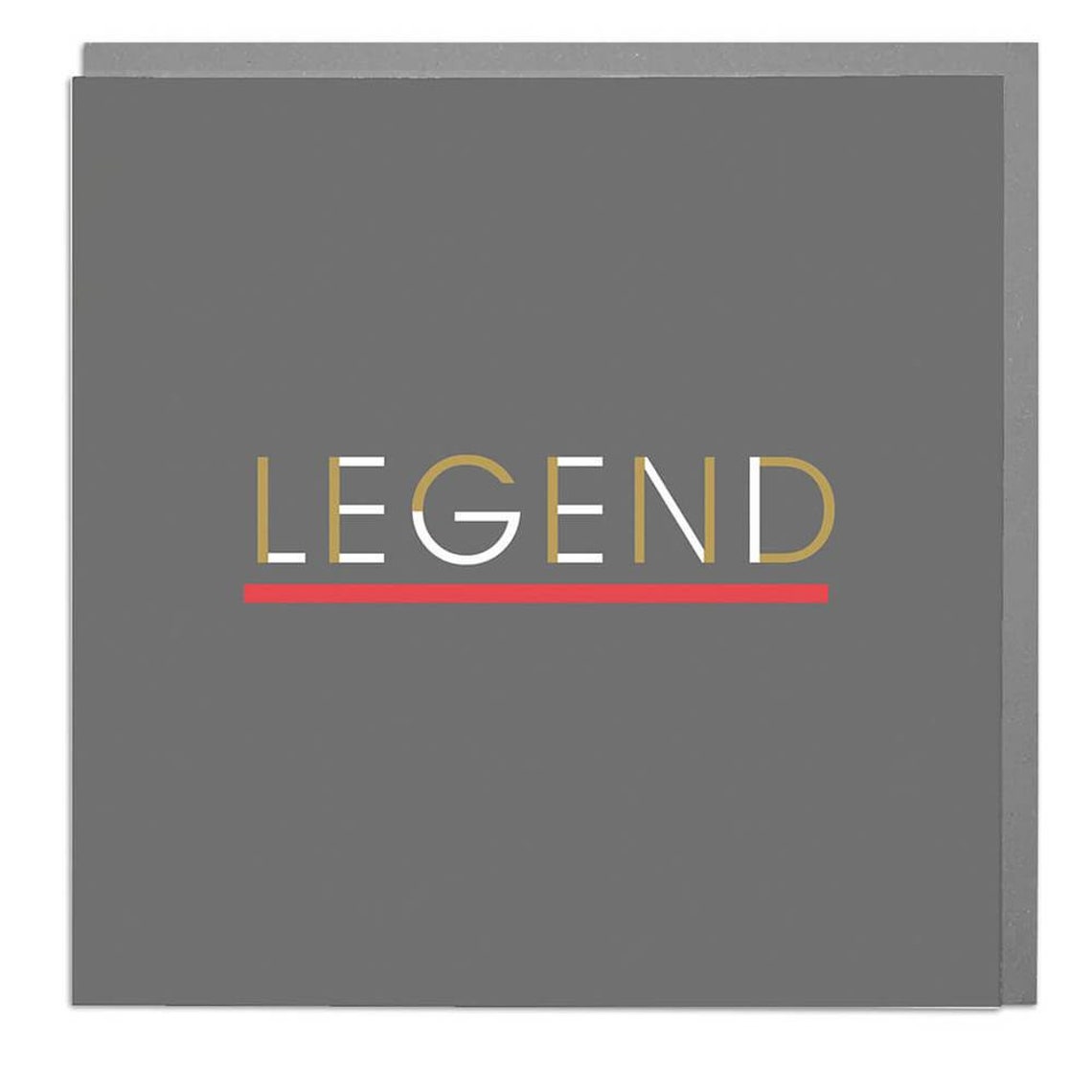 Legend Card Typography Art Print