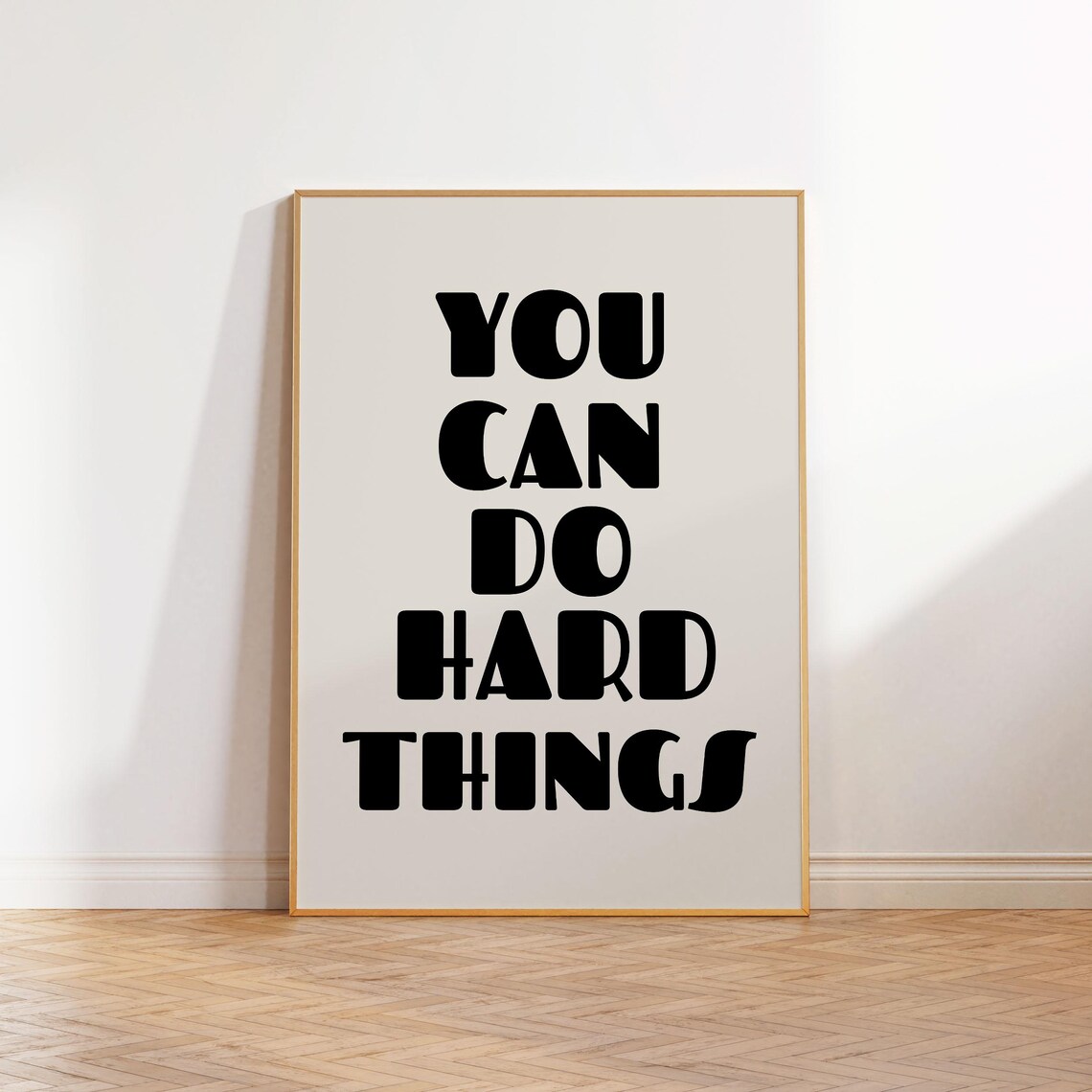 You Can Do Hard Things, Art Deco Motivational Poster - Image 2