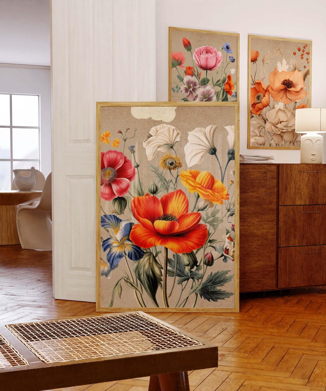 Vintage Style Floral Art Print, Bold Floral - Image 2