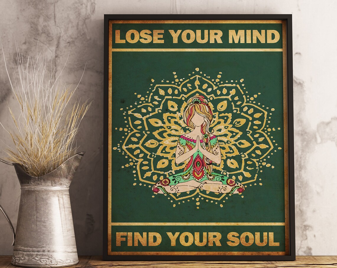 Lose Your Mind Find Your Soul Spiritual Floral Print - Image 3