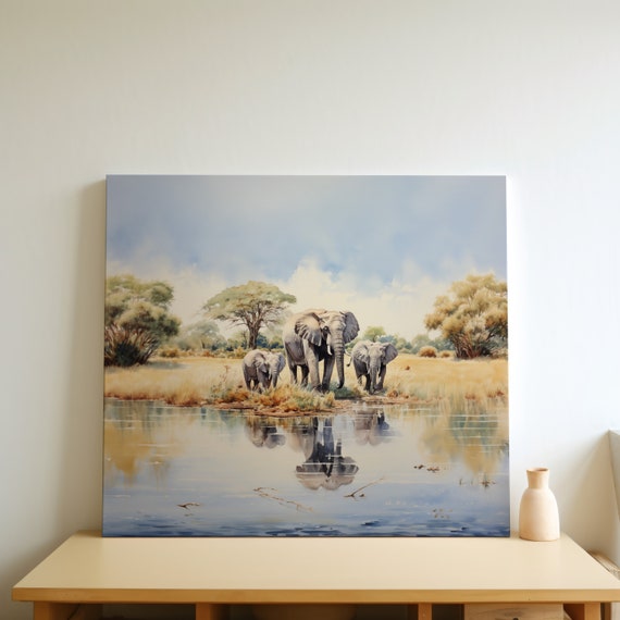 Safari Animal Nursery Print Neutral Decor For Babies Room Mum Baby Pictures