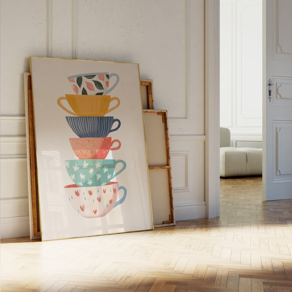 Coffee Cup Painting Kitchen Decor Art Print - Image 5