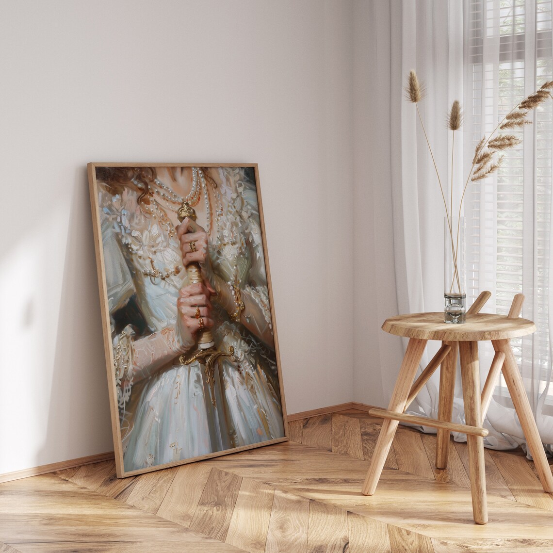 Elegant Victorian Sword Art Print, Moody Victorian Decor - Image 2