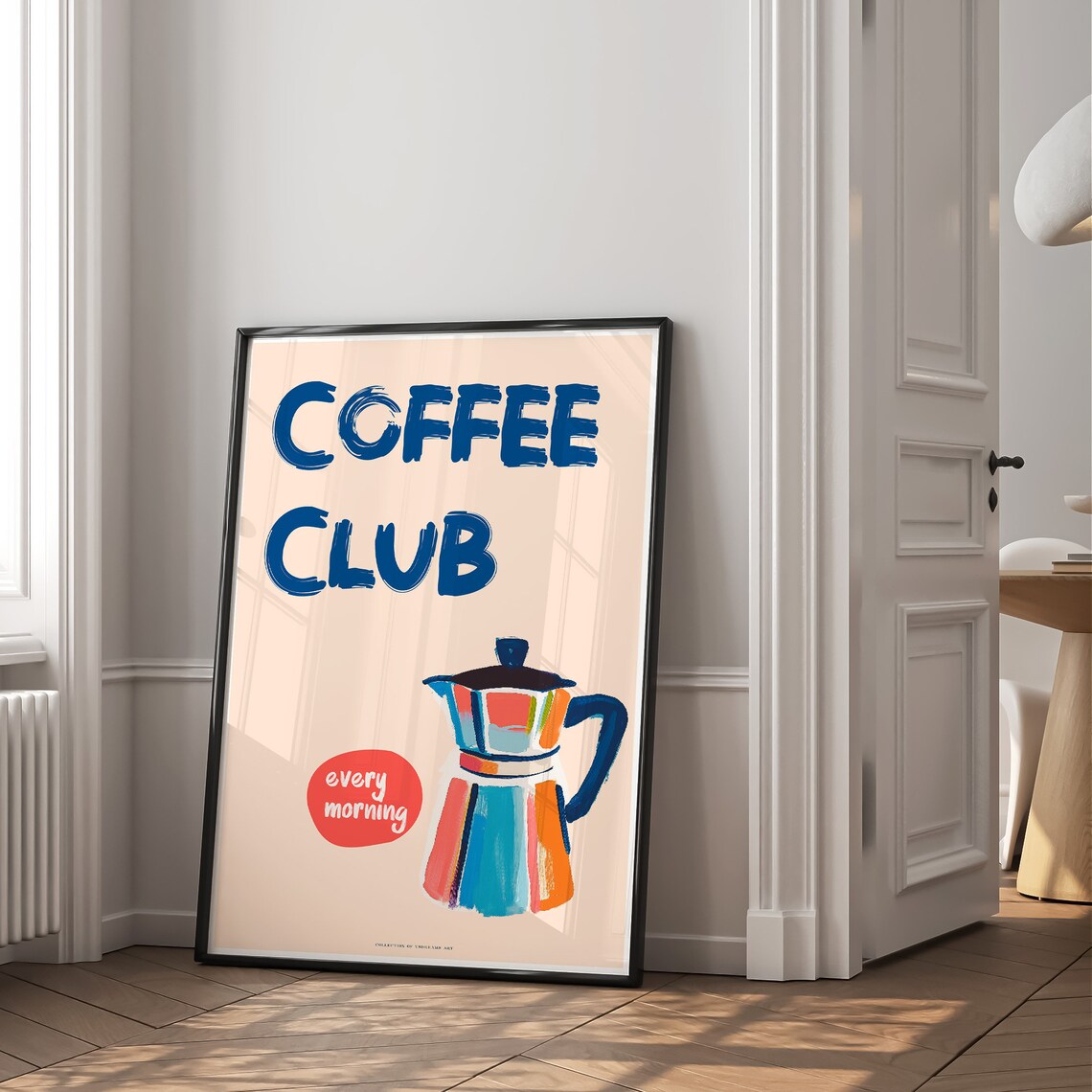 Coffee Club Poster, Cute Kitchen Decor Art Print - Image 2