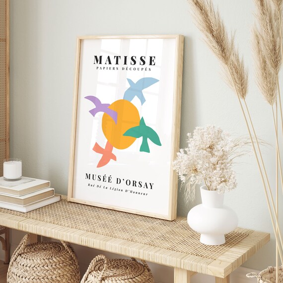 Matisse Pastel Birds Orange Sun Musee Orsay Exhibition Poster