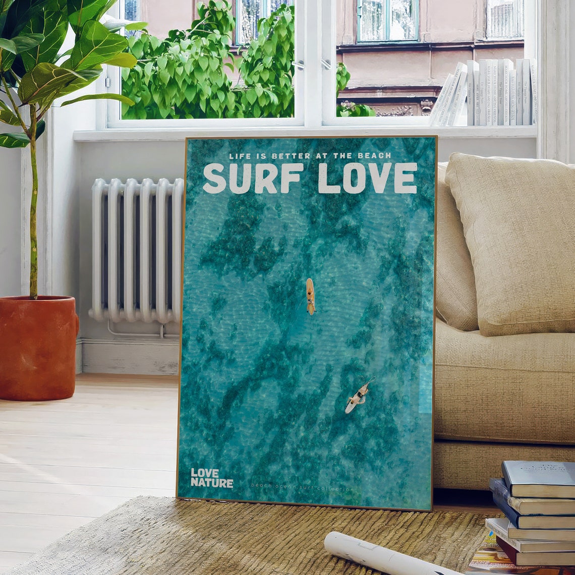 Aerial Surf Poster Surf Love Movie Poster And Magazine Cover Style Print Surf Wall Art Surfer Posters Aesthetic Surfer Gift Surfing Photo - Image 5