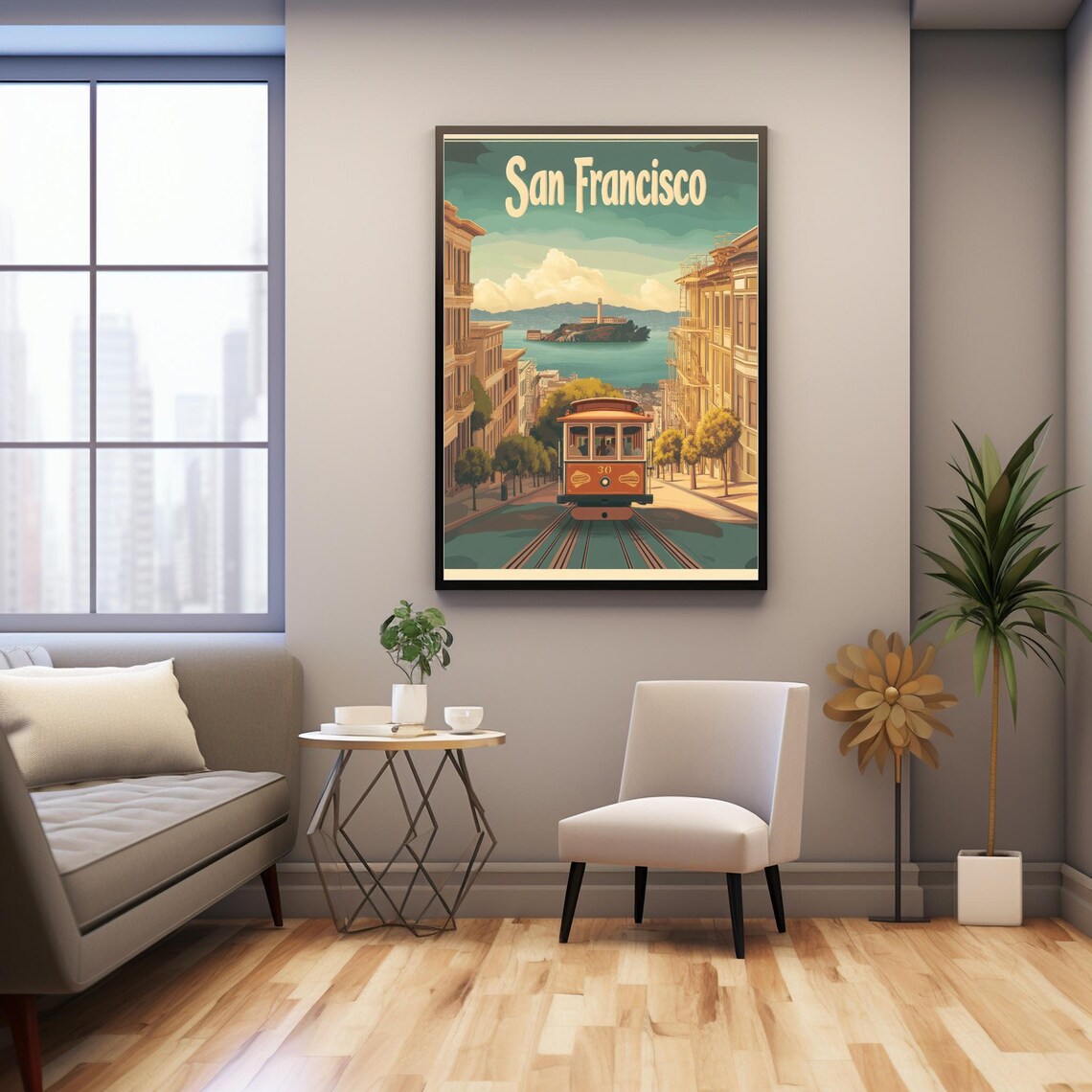 Vintage San Francisco Cable Car, Alcatraz Island - Image 2