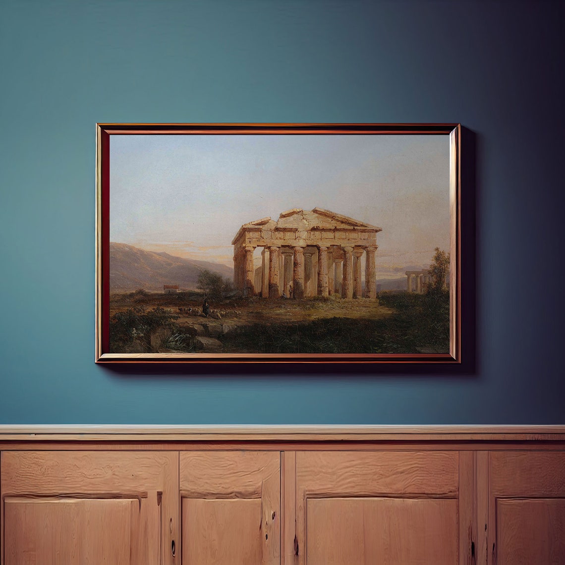 Temple Art Print Ancient Rome Wall Art Instant Painting Gallery Wall Art Art Print - Image 2