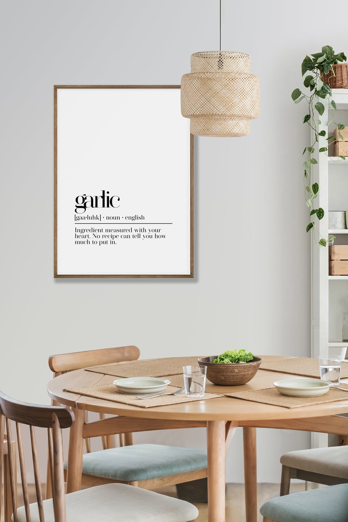 Garlic Funny Cooking Dictionary Definition Kitchen Wall Poster - Image 5