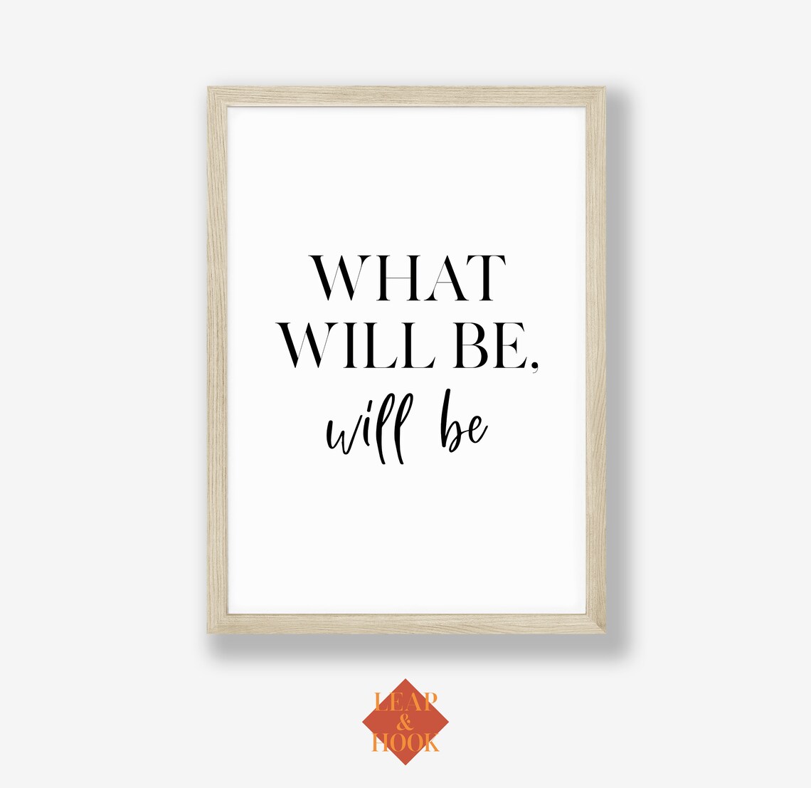 What Will Be Will Be Quote Print Let Go Affirmation Minimalist Wall Decor - Image 5