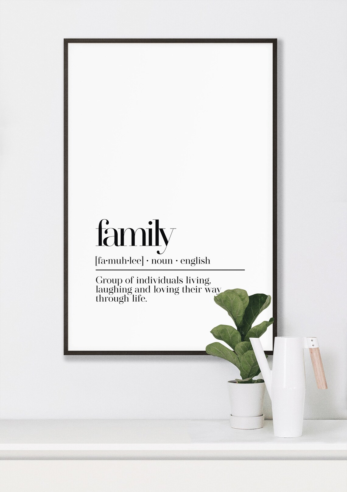 Kitchen Wall Decor Family Definition Print Dining Room Wall Art Modern Art Family Art Family Sign New House Gift Family Gift - Image 4