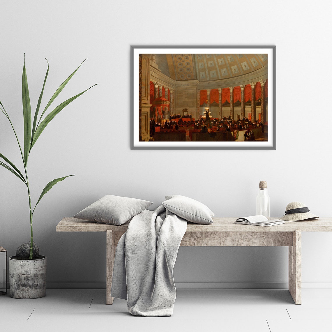 Samuel F B Morse The House Of Representatives 1822 Classic Painting Photo Poster Print Art Gift Home Decor Usa Congress Politics - Image 3