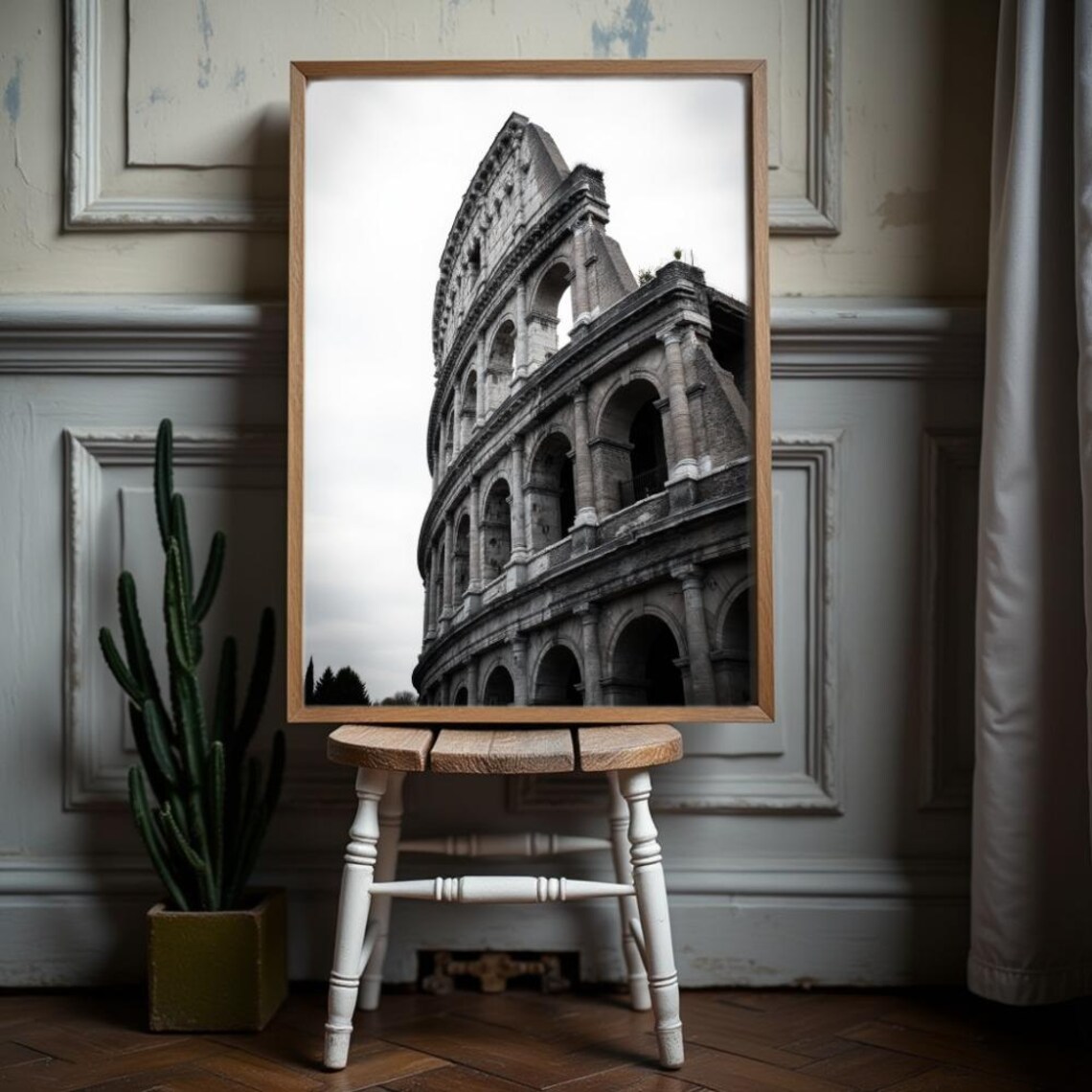 Colosseum Art Print, Ancient Rome Dark Academia - Image 2
