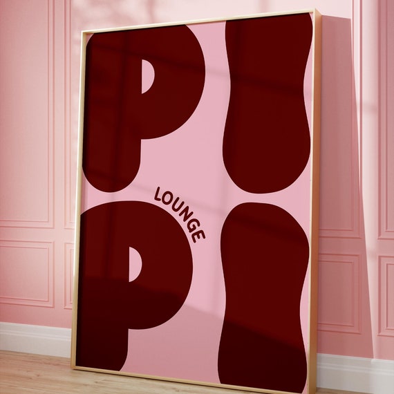 Pipi Lounge Witziges Bathroom Toilet Sign Poster